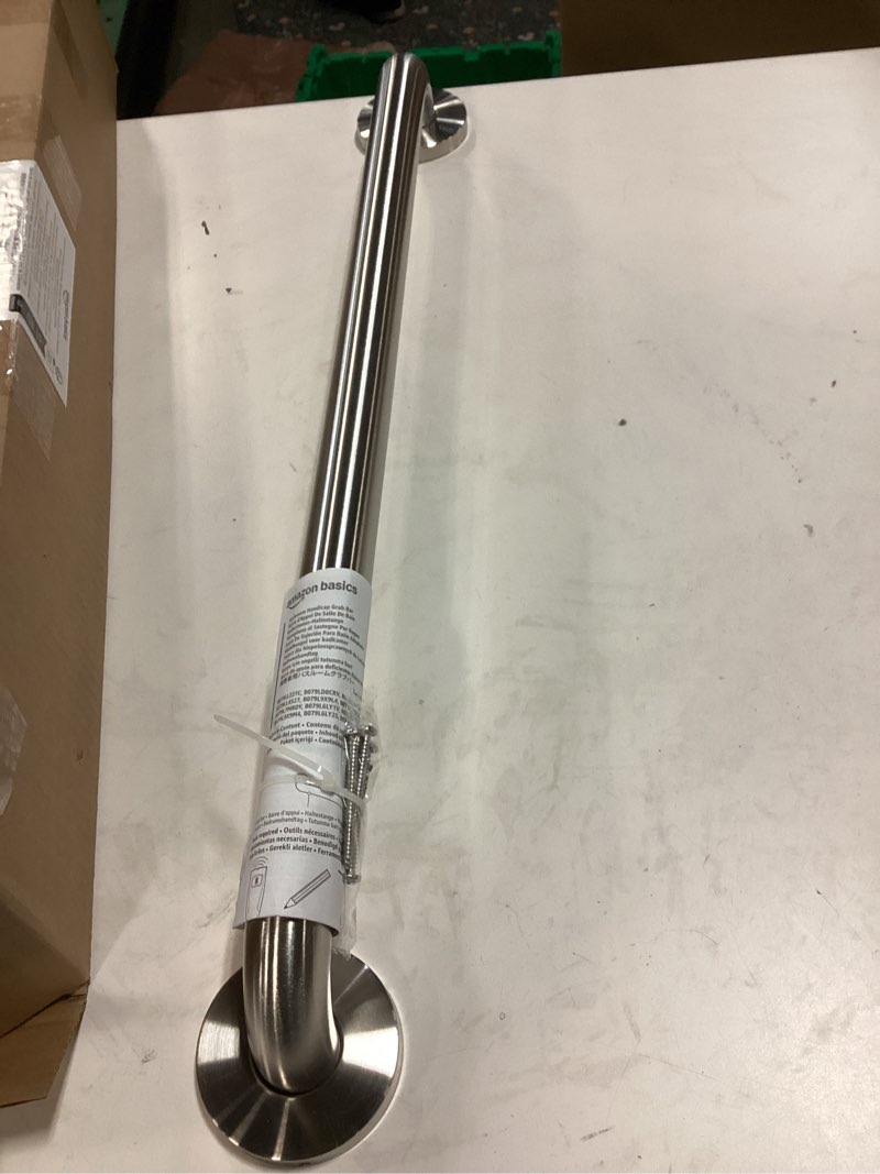 Condition photo showing Good Condition for Amazon Basics Bathroom Handicap Safety Grab Bar, 24 Inch Length, 1.25 Inch Diameter, Holds up to 500LBs, ADA Compliant, Stainless Steel 1.25-Inch Diameter 24 Inch