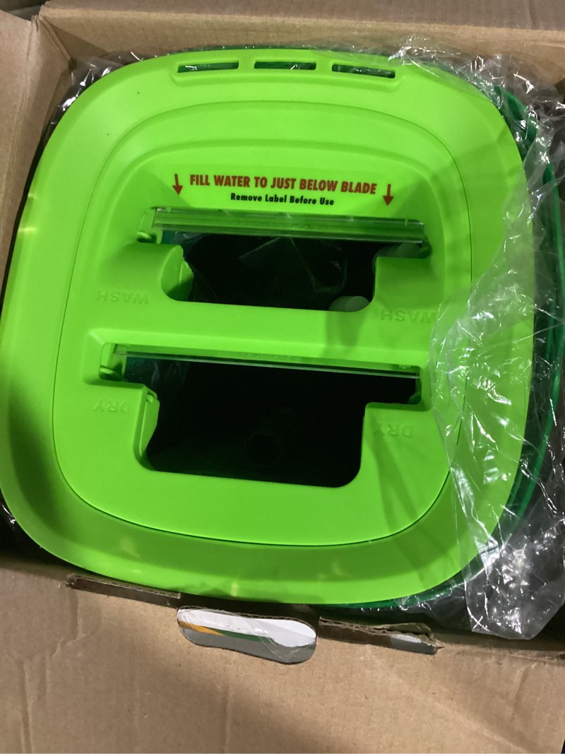 Condition photo showing Good Condition for Libman Rinse 'n Wring Mop and Bucket System, Microfiber Dry Wet Mop for Floor Cleaning, Hardwood, Laminate, Tile Cleaner, Dual Chamber Bucket Design, 2 Total Refill Replacement Head Pads 2 Pads