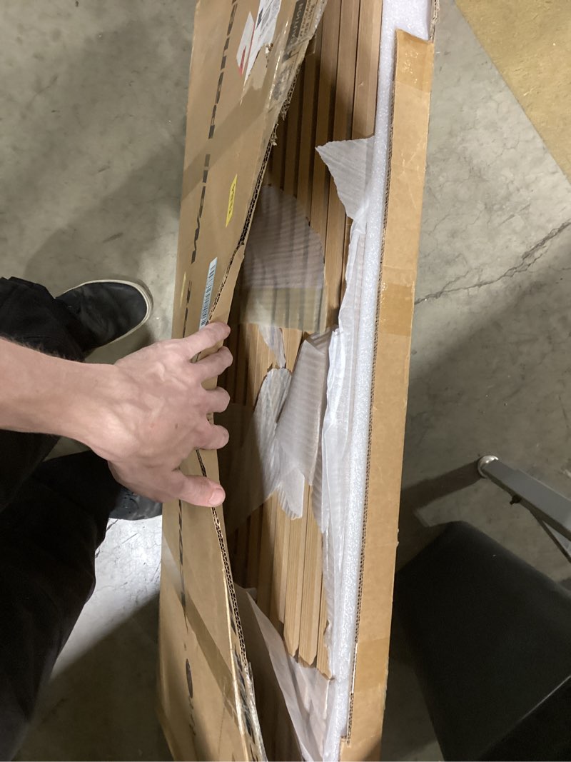 Art3d 2 Wood Slat Acoustic Panels for Wall and Ceiling - 3D Fluted Sound Absorbing Panel with Wood F