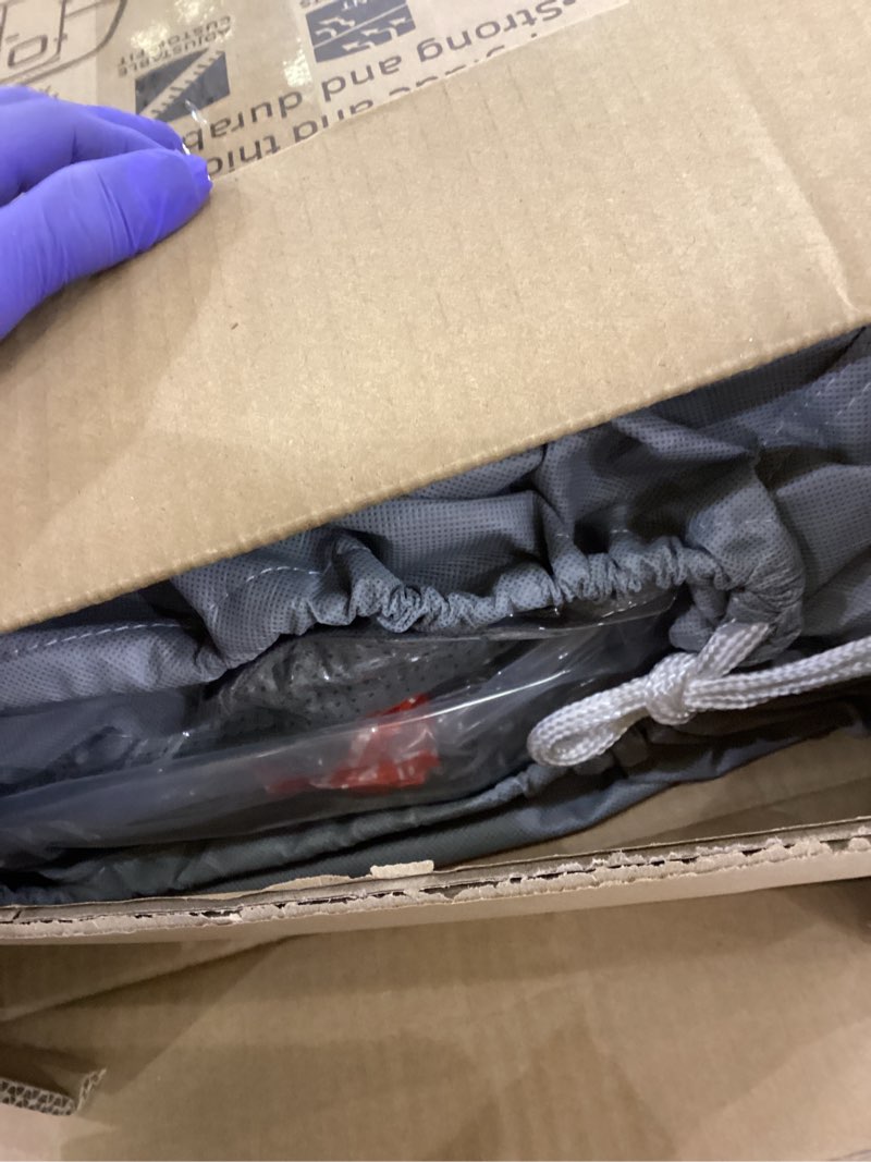 Condition photo showing Good Condition for Umbrauto Fiberglass Travel Trailer Cover Fits 8'-10' Trailers, 2023 Upgraded 7 Layers Top Camper RV Cover with Windproof Strap,Adhesive Repair Patches Fiberglass RV Cover Fits 8-10FT