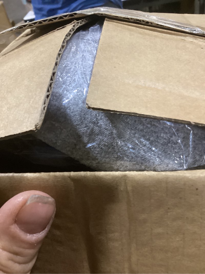Condition photo showing Good Condition for truck driver seat cushion, memory foam l-shaped ergonomic cushion for office chairs, comfort & support for long sitting light grey average size