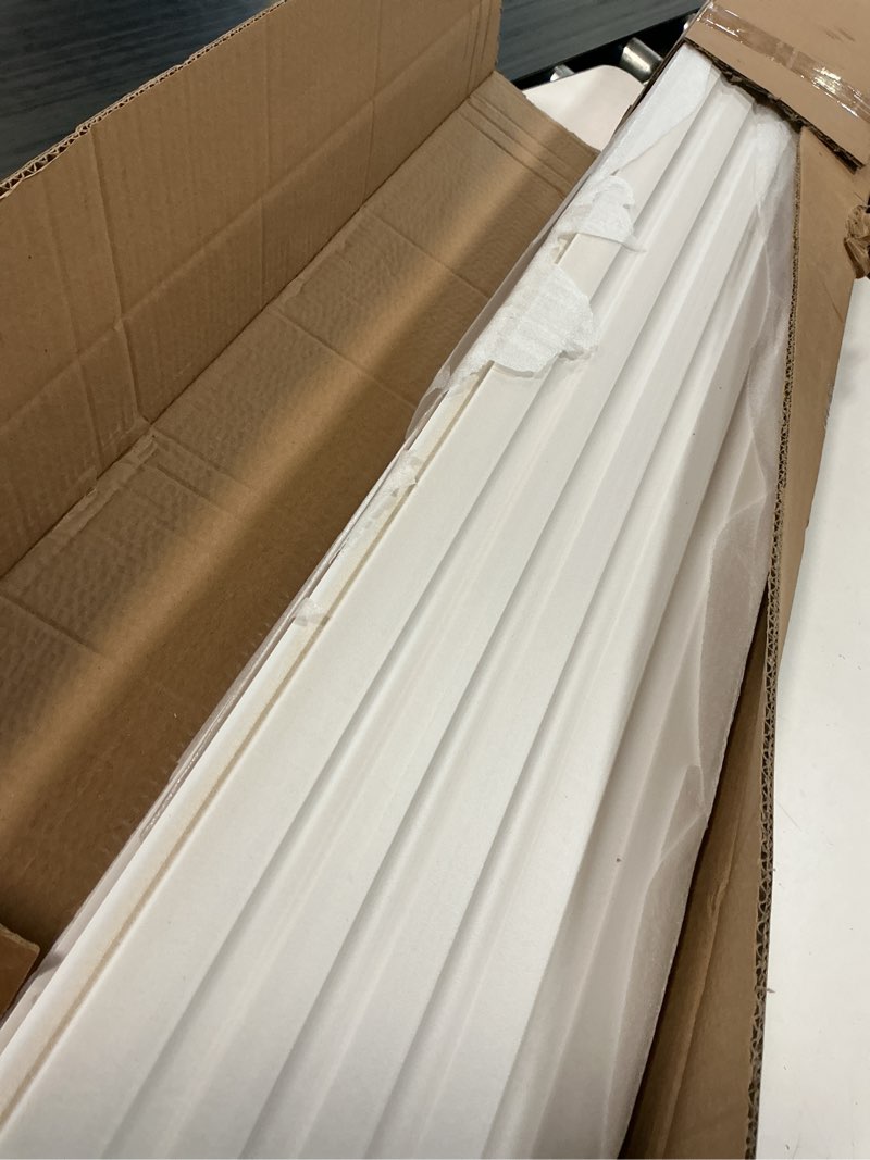 Condition photo showing Good Condition for Artbrix 8-Pack 3D Slat Wall Panels — Soundproof Faux Wood Wall Panels for Interior Décor, 47.2" x 6.3", Modern Wall Cladding for Living Room, Bedroom, Office — Oak Finish 8 Pack Oak