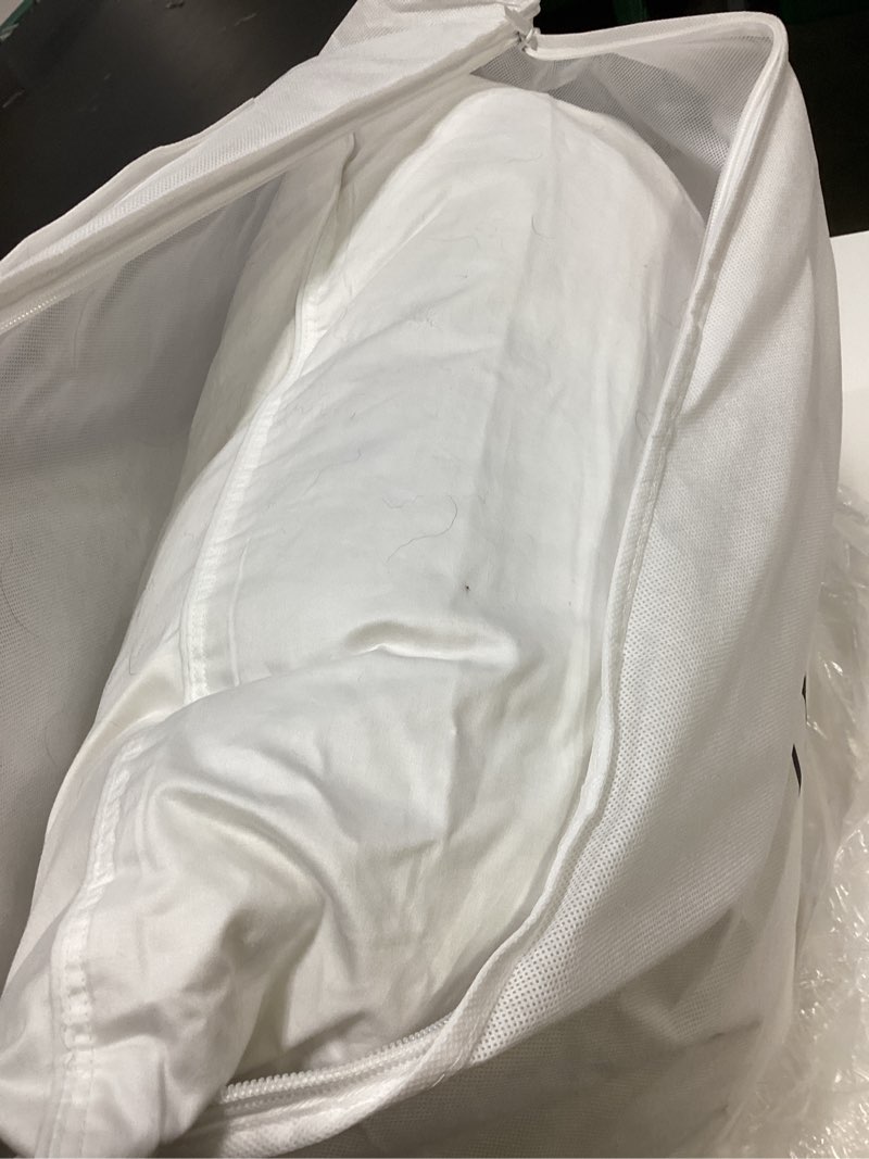 Condition photo showing As Is for quince luxe goose down pillow, standard, medium