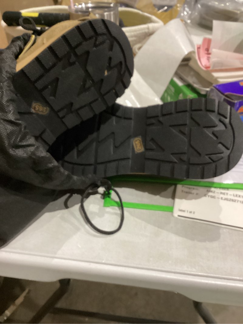 Condition photo showing New/Like New for GLANOUDUN Steel Toe Boots for Men Slip on Work Boots for Men Comfortable Safety Boot Indestructible Construction Footwear Laceless Men's Steel Toe Shoes Mid Top Work Shoes 9.5 F015 Brown