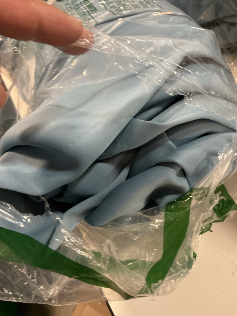 Condition photo showing Good Condition for donren dusty blue pinch pleated blackout curtains with hooks - 84 inch length room darkening thermal insulated window curtain panels for living room bedroom 2 panel 40" wx84 l dusty blue 40"w x 84"l (pack of 2)