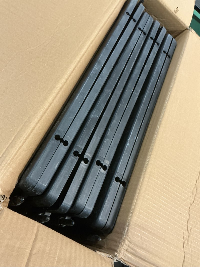 Condition photo showing As Is for amazon basics 8-panel octagonal plastic dog playpen, portable indoor/outdoor pet fence with gate, exercise pen for puppies and small animals, 34 inches, black black 8 34-inch