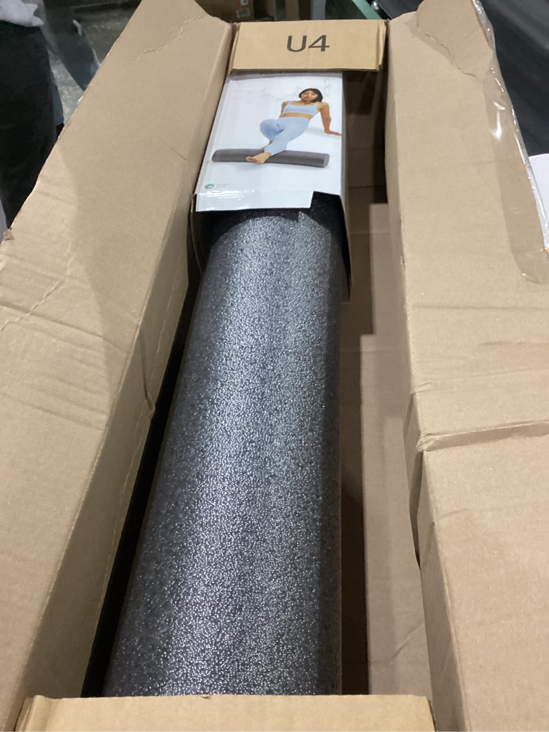 Condition photo showing New/Like New for Gaiam Restore Foam Roller for Muscle Massage - Deep Tissue Muscle Massager for Sore Muscles & Stimulation - Total Body Pain Relief, Back, Neck, Foot, Calf, Leg, Arm (18 Inch and 36 Inch) 36-Inch 36" Roller (Grey)