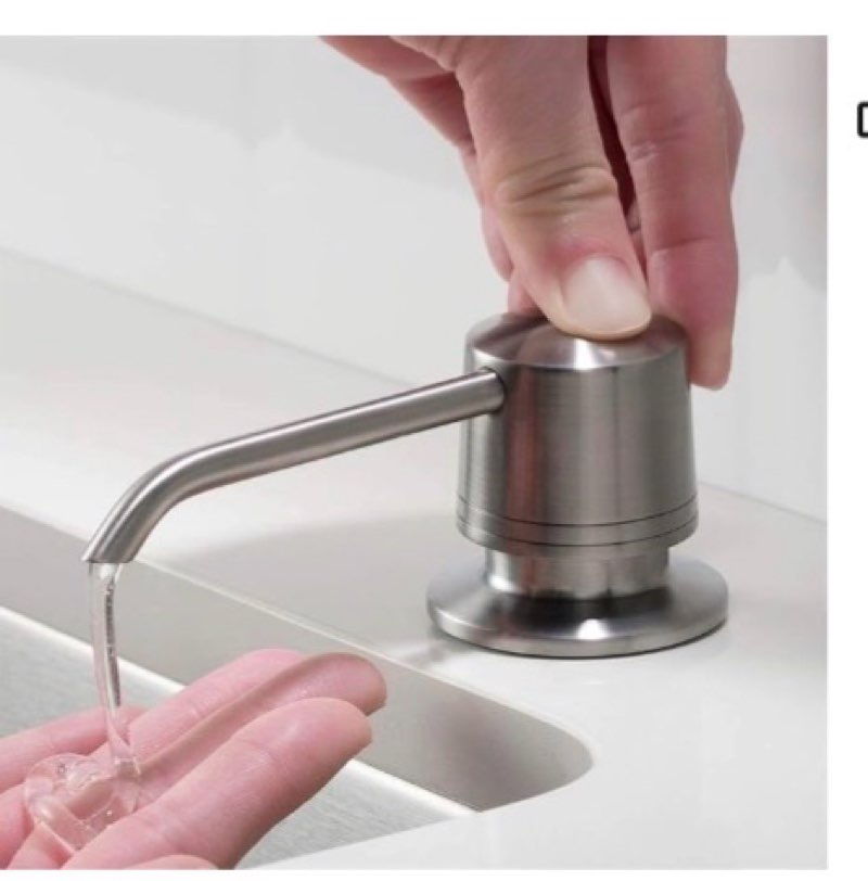 kraus kitchen soap and lotion dispenser in spot free stainless steel, ksd-31sfs