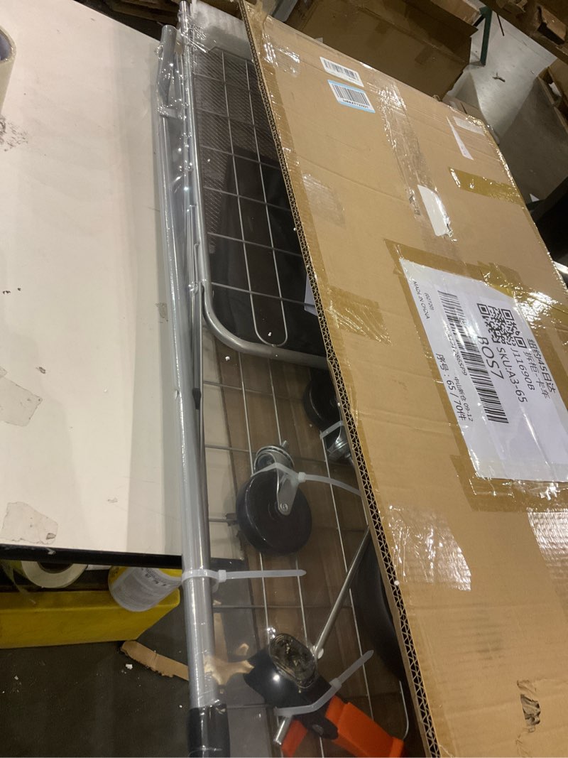 Condition photo showing New/Like New for Folding Shopping Cart with Brake - 200 lbs Load Capacity, Lightweight & Sturdy Collapsible Grocery Trolley with 360° Swivel Rubber Wheels, Foldable Cart with Removable Bag for Shopping - Silver