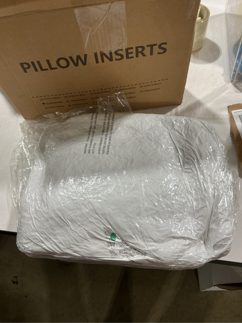 Condition photo showing Good Condition for puredown® 26x26 feather down pillow insert, 1 pack euro pillow insert for couch, chairs, office, apartments 26x26 inch 1