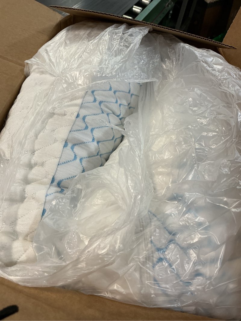 Condition photo showing As Is for memory foam pillows queen size set of 2, adjustable cooling pillow for side back stomach sleepers with washable removable cover white queen(pack of 2)