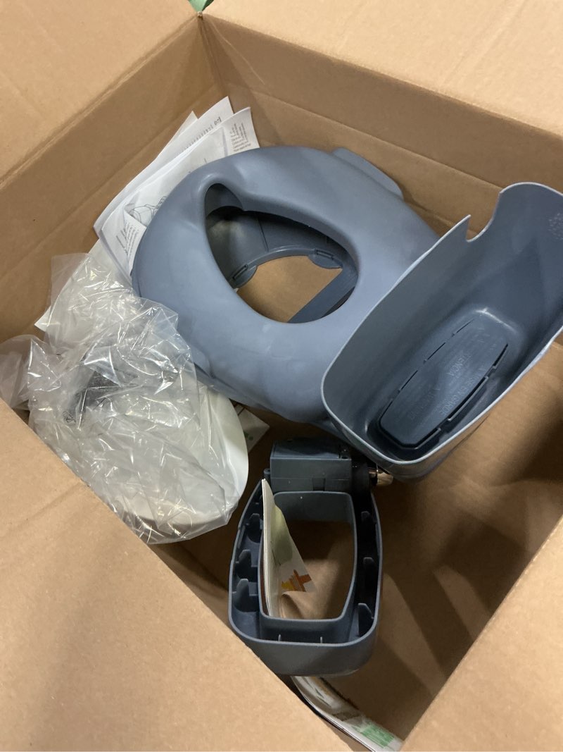 Condition photo showing As Is for Ingenuity My Size Potty Pro in Blue, Infant Potty Training Toilet, Lifelike Flushing Sound, for Ages 18 Months, Up to 50 Pounds