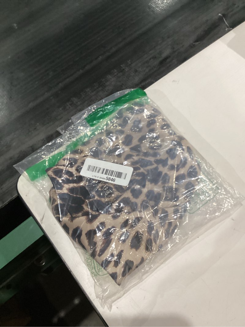 Condition photo showing New/Like New for Women's Satin Mini Skirts Leopard Print Silk Hidden Elasticized Waistband Party Y2k Summer Casual Short Skirt for Women Leopard Khaki 02 Small