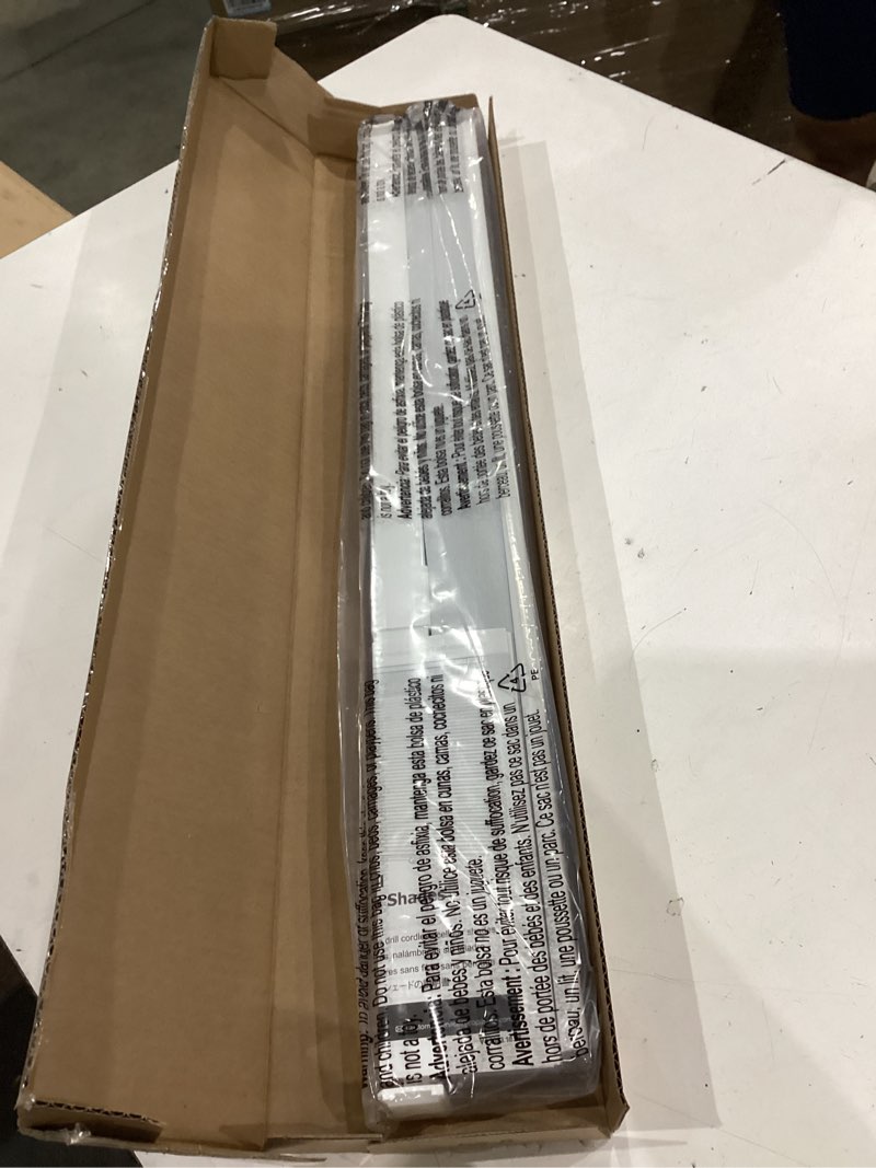 Condition photo showing Good Condition for lazblinds cordless cellular shades, no tools no drill blackout honeycomb shades pleated blinds for windows, 27.5'' w x 72'' h, silver white blackout-silver white 27 1/2'' w x 72'' h