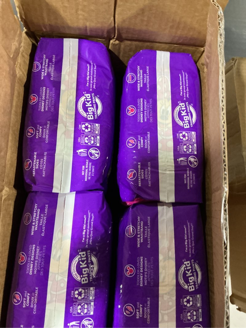 Condition photo showing New/Like New for pull-ups girls' potty training pants, size 2t-3t training underwear (16-34 lbs), 124 count (4 packs of 31) 2t-3t 124