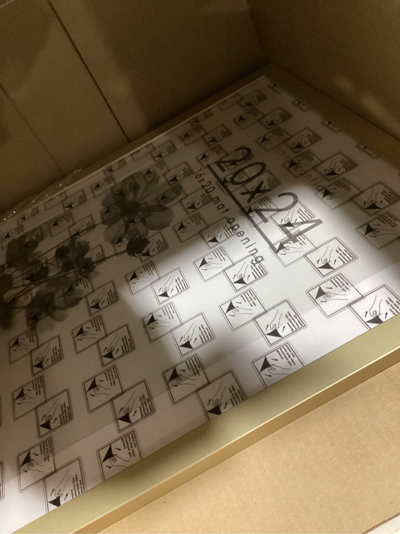 Condition photo showing Good Condition for americanflat 20x24 picture frame with polished plexiglass - use as 16x20 frame with mat or display 20x24 photo without mat - hudson collection - wide picture frames for wall display - gold gold 20x24