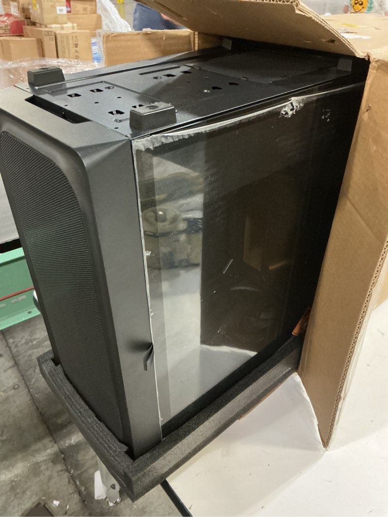Condition photo showing Good Condition for darkrock ec2 black atx mid tower pc case, type-c ready, supports 50 series graphics cards, tempered glass side panel, up to 8 x 120mm cooling fans & 1 x 360mm radiator, 1 x pre-installed fan