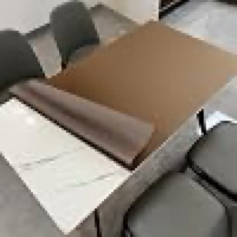 table top protector for dining room table - can be used on both sides waterproof and easy to clean good flatness used for dining table(mud color+champagne gold 44x84)