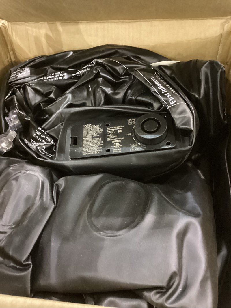 OhGeni Cal King Air Mattress with Built-in Pump for Guest, 18" Tall Inflatable Blow Up Air Bed with 