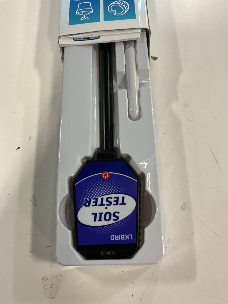 Condition photo showing Good Condition for 8-in-1 soil moisture tester with app monitoring, soil moisture ph meter, light, salinity, fertility, ec, temperature, humidity soil test kit for garden, farming, lawns, indoor & outdoor plants.