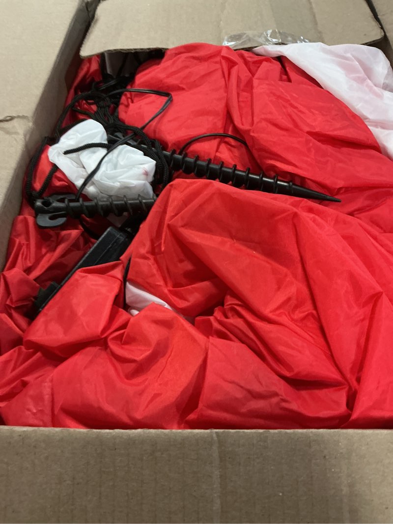 Condition photo showing As Is for Calmbee 8 Ft Christmas Inflatable Decoration, Christmas Tree with Presents Built-in LED Lights, Outdoor Blow Up Yard Fun Decor, for 2025 Outdoor Xmas Garden Decor, Green 8 FT Tree Green