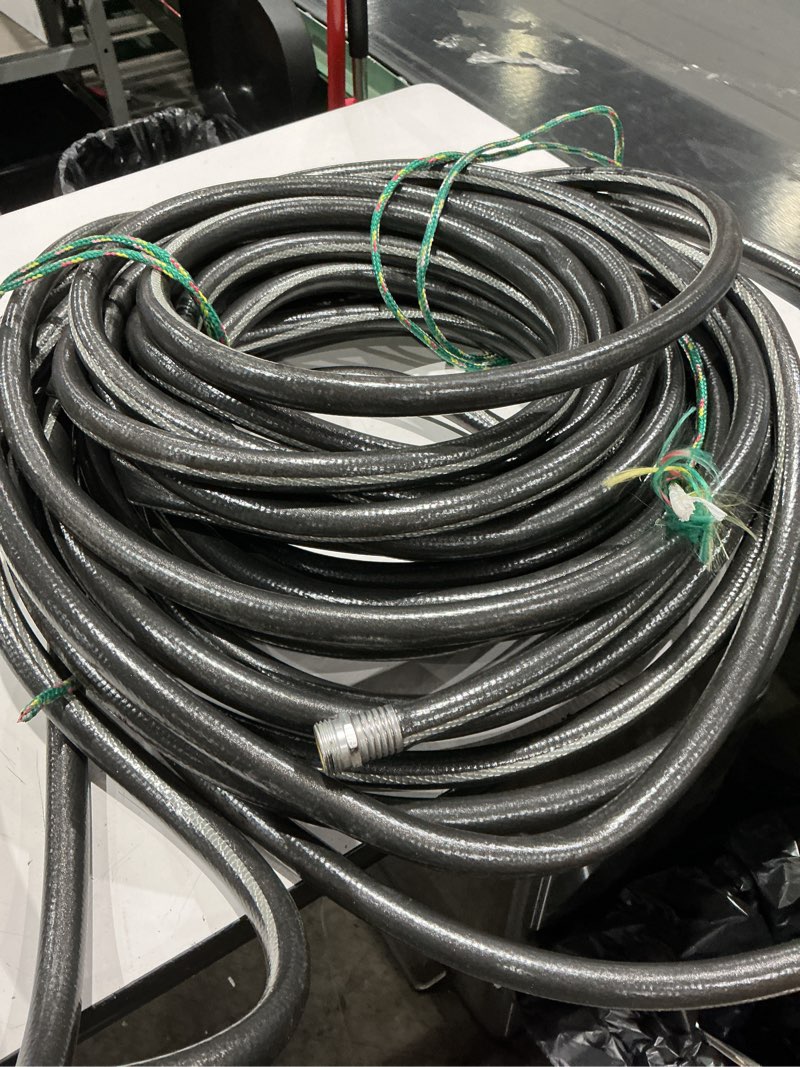 Condition photo showing Good Condition for neverkink teknor apex 5/8-in x 100-ft heavy-duty kink free vinyl gray coiled hose