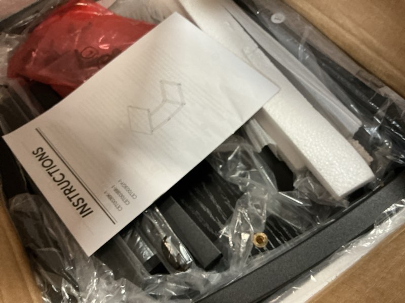 Condition photo showing New/Like New for LAKEMID C-Shaped End-Table - Side Table for Couch,Curved Support Legs, Slide Under Couch Table for Sofa, TV Tray Table for Living Room Bedroom(Black) Black Wide C-1PC