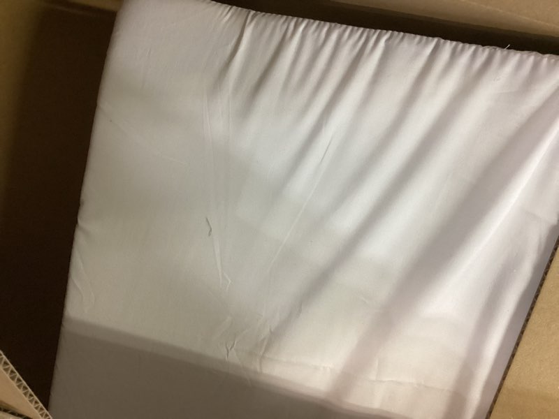 Condition photo showing As Is for Hermell Zero Gravity Elevating Leg Rest Pillow, Post-Surgery, Leg Pain, Back Injury, Sciatica Pain Relief, Removable Cover - White 22.5 x 19 x 8 Inch (Pack of 1) White Polycotton Cover