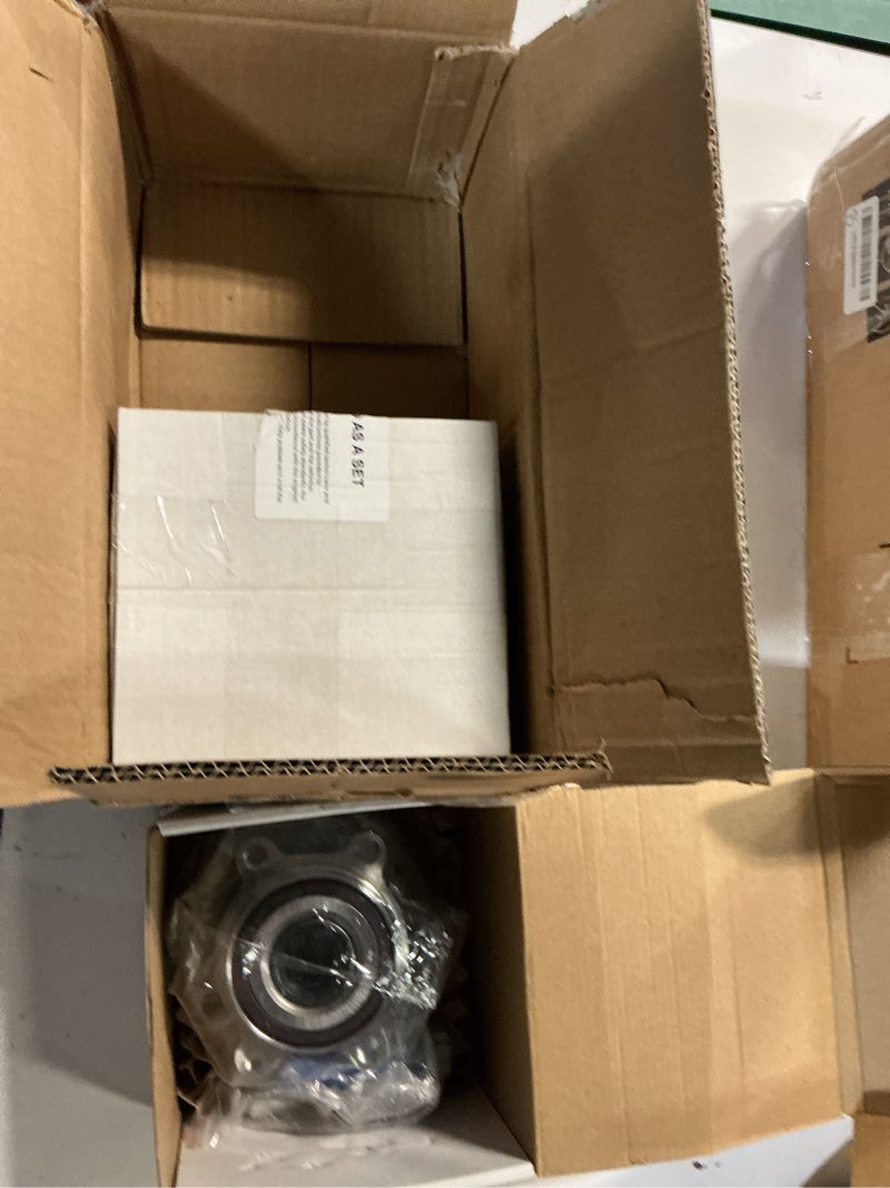 Condition photo showing As Is for pair 513253 fwd/awd front wheel bearing hub assembly compatible with audi a3 q3 tt, hub bearing for vw beetle cc eos golf gti jetta city passat 06-22, r32 rabbit 06-09, for tiguan 09-17, 5 lug w/abs oe size oe 513253