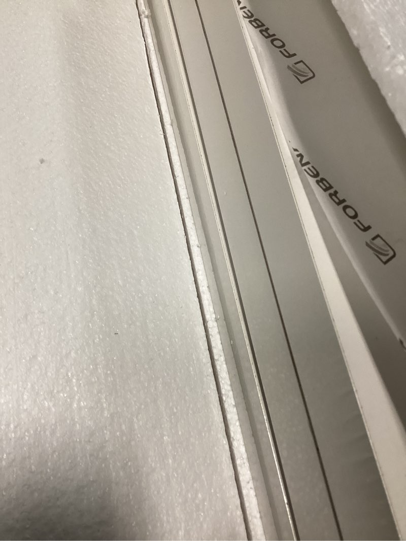 Condition photo showing New/Like New for Forbena White Floating Shelves for Wall Decor, 24 Inches Long Wall Shelves for Bedroom Storage, Large Deep Hanging Shelves for Bathroom Office Laundry Living Room Book Kitchen Closet -Set of 3 23.6 Inch White