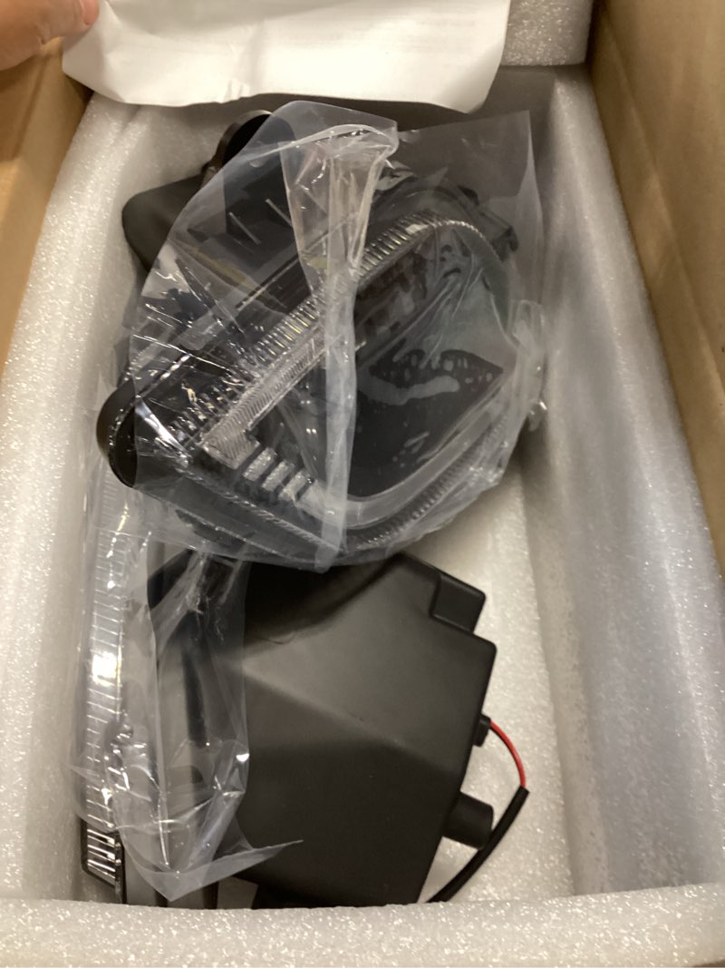 Condition photo showing Good Condition for Partsam Pair Fog Lights Lamps for Freightliner Cascadia 2018-2024, DOT Approved DRL Clear Lens Black Housing Driver & Passenger Side IP65 Waterproof/w Plug/12V