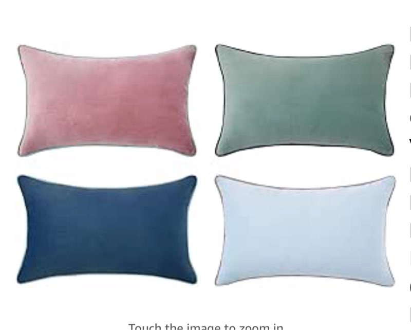 MONDAY MOOSE Decorative Throw Pillow Covers Cushion Cases, Set of 4 Soft Velvet Modern Double-Sided 