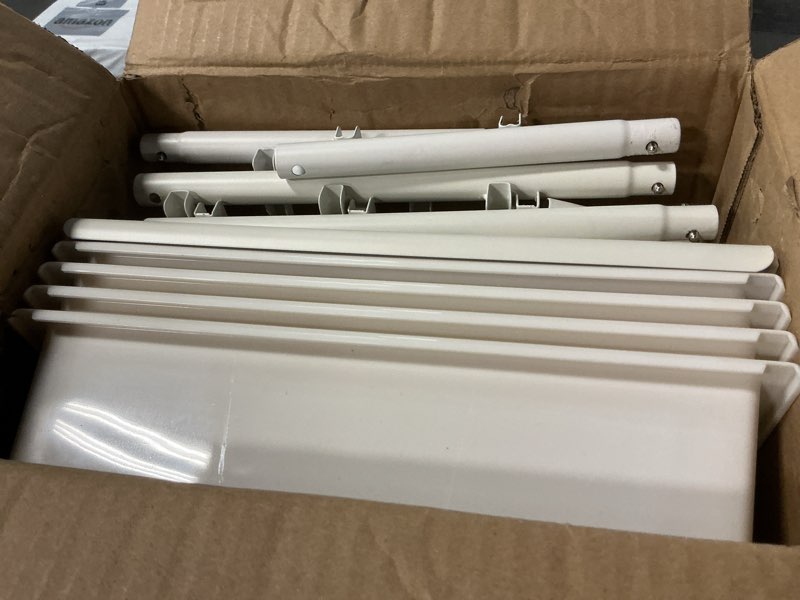 Condition photo showing Good Condition for 5-Tier Rolling Cart with 5 Drawers, Rolling Utility Cart with 2 Lockable Caster Wheels, Multipurpose Mobile Rolling Storage Drawer Cart for Office Bathroom Kitchen, Ivory White White 5-Tier (5 Drawers)