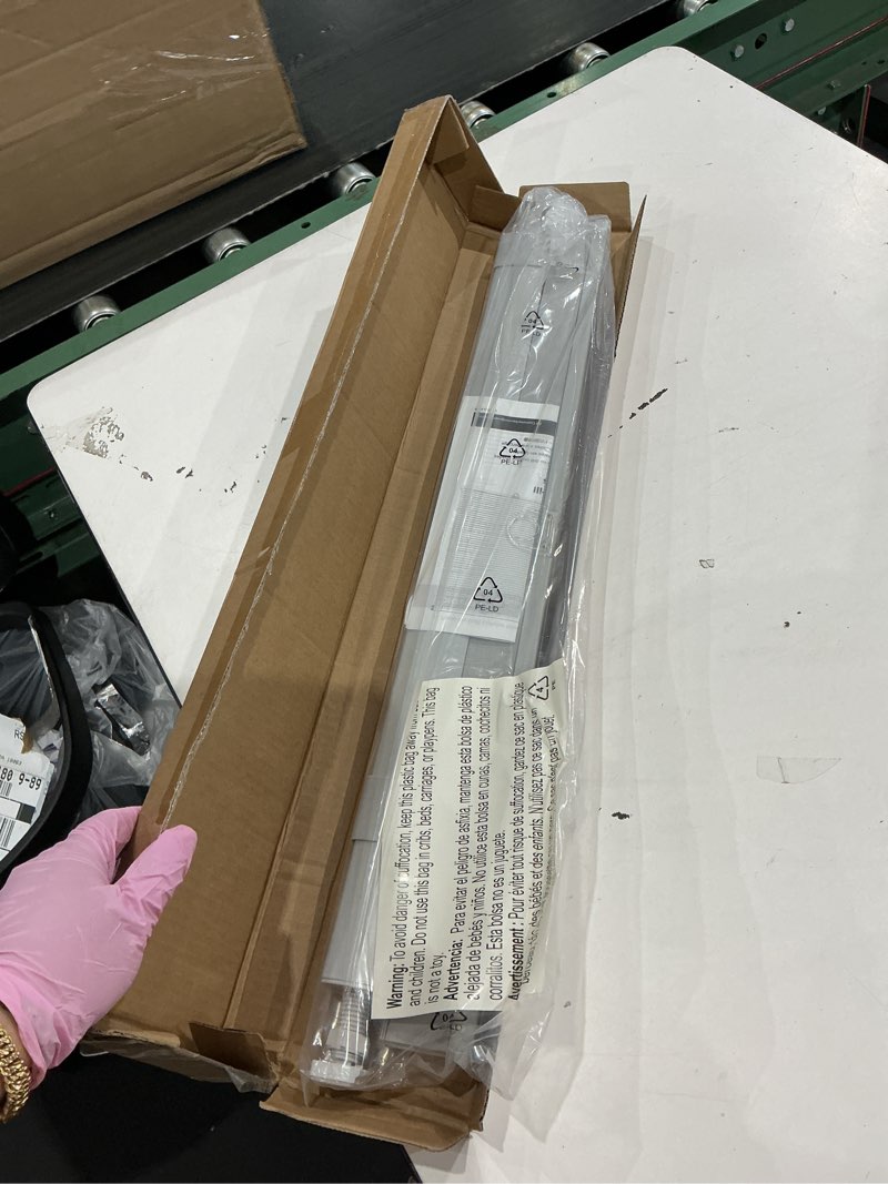 Condition photo showing New/Like New for lazblinds no tools no drill cordless cellular shades, light filtering honeycomb shades for home, thermal insulation blinds for windows, 27" w x 48" h, grey light filtering-grey 27" w × 48" h