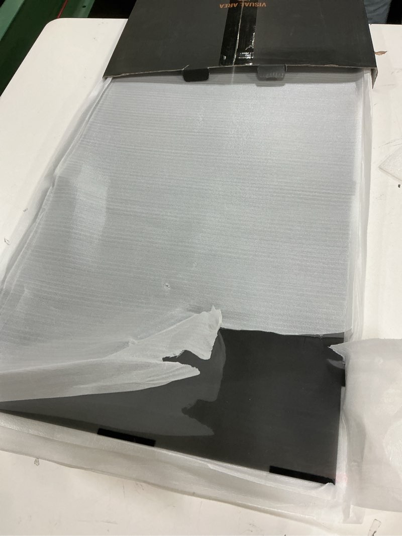 Condition photo showing Good Condition for 2pack magnetic 27 inch privacy screen for computer monitor 16:9 aspect ratio, hanging removable anti-blue/glare protector film, anti spy desktop security private filter 27in