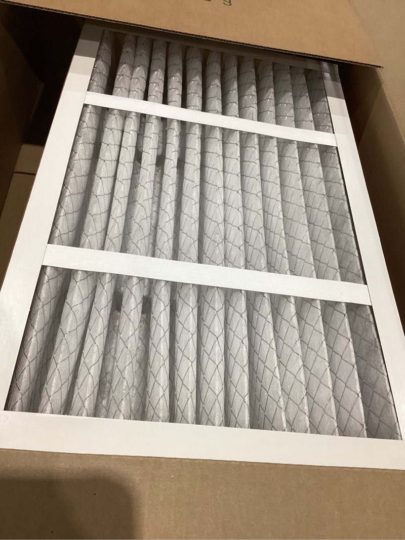 Condition photo showing Good Condition for filtrete 16x25x4 air filter merv 11, mpr 1000 micro allergen defense 2-pack, fits lennox & honeywell, ac furnace hvac filters for home, pleated electrostatic (actual size 15.88x24.56x4.31 in)