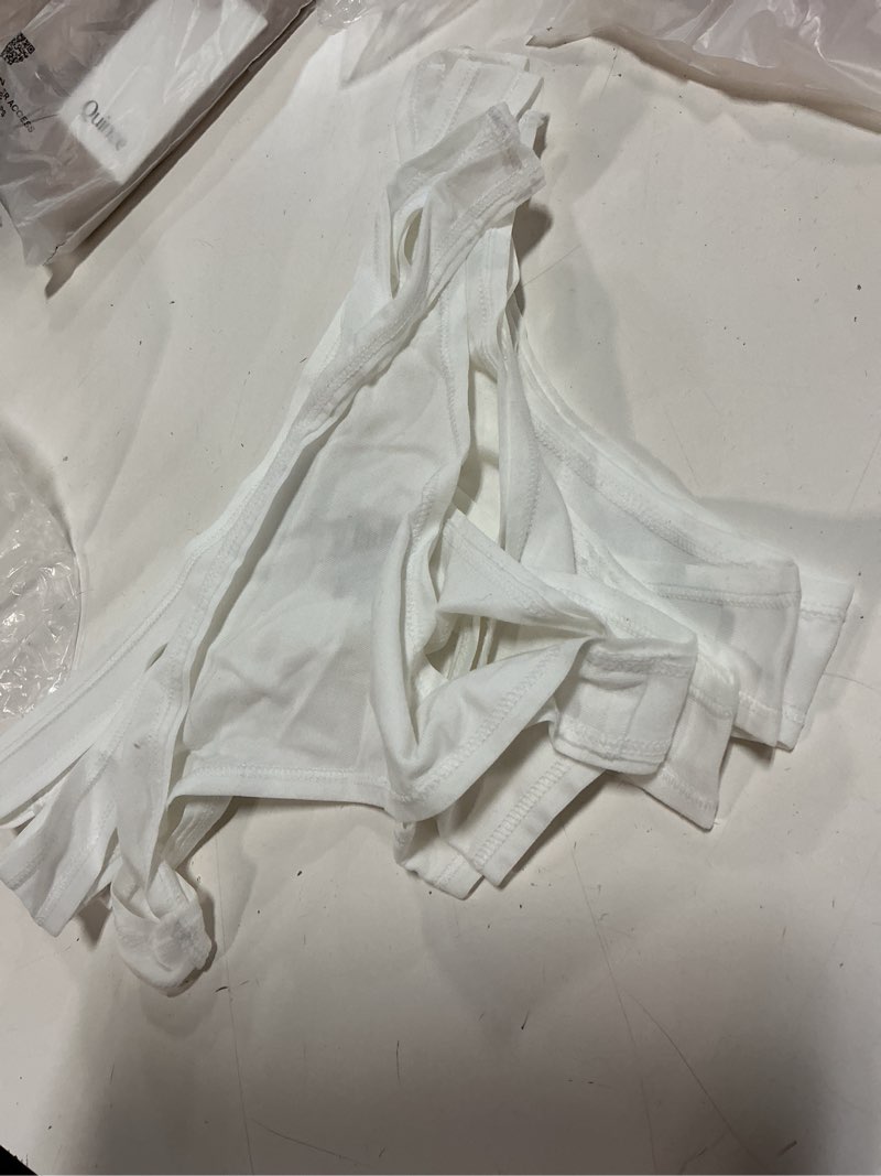 Condition photo showing Good Condition for organic cotton thong (6-pack), xs, soft white