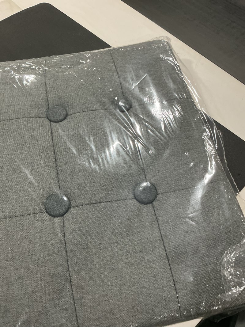 Condition photo showing Good Condition for ALASDO Storage Ottoman Footrest Stool Small Ottoman with Storage Foldable Ottomans Foot Rest Footsto