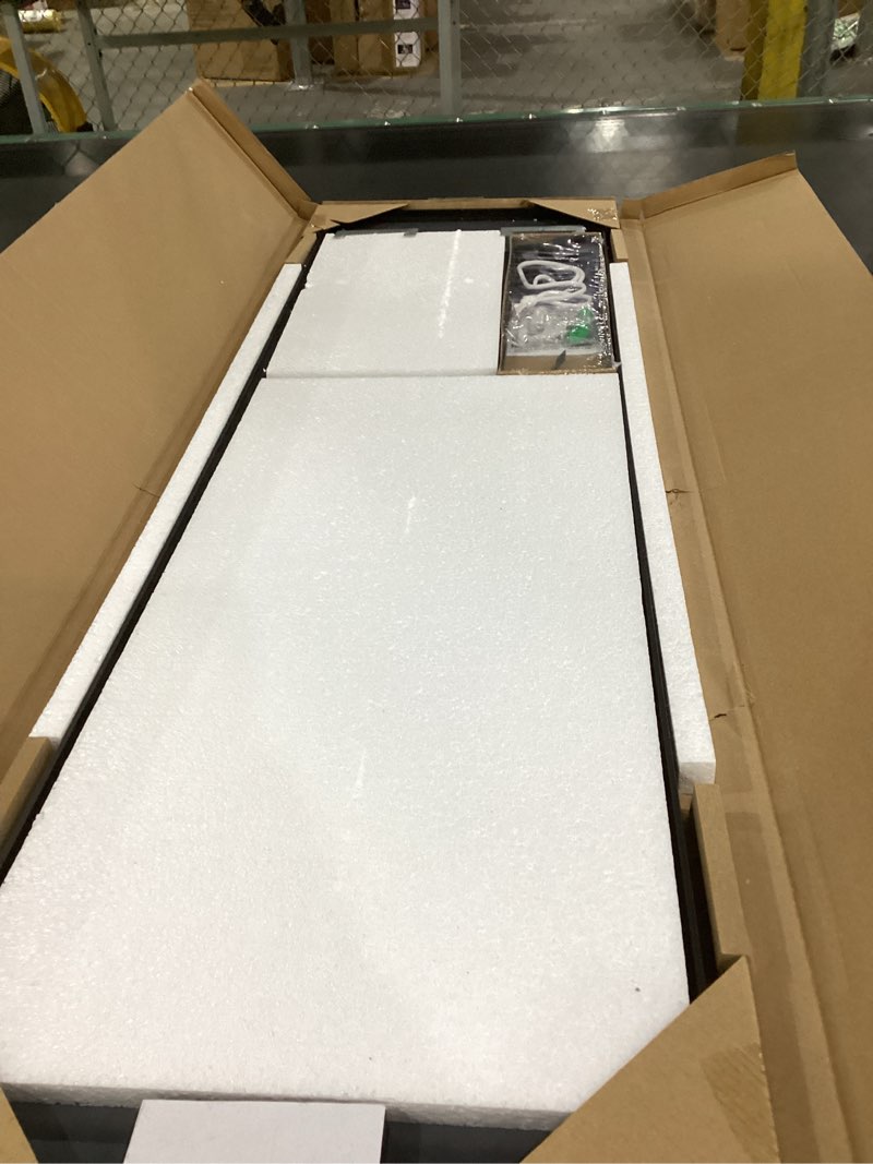 Condition photo showing New/Like New for 47x14 Mirror Rectangle Full Body Length Door Hanging Wall Mounted Metal Aluminum Alloy Frame Dressing Make-up Mirrors for Entryway Bedroom Bathroom Living Room 47 14 inch Black Black 47"L x 14"W