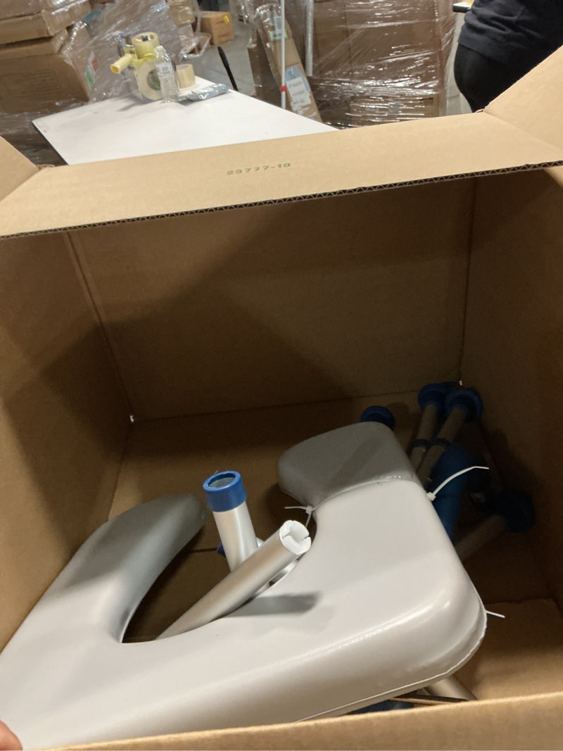 Condition photo showing Good Condition for Toilet Seat Risers for Seniors, Removable Padded Raised Toilet Seat with Handles, Easy to Clean Adjustable Height Toilet Riser, Handicap Elevated Seat 400lb, Fits Any Toilet