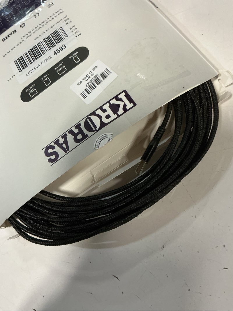 Condition photo showing Good Condition for USB 2.0 Printer Cable 30 feet,USB Type A Male to B Male Scanner Cord High Speed for HP, Canon, Dell, Epson, Lexmark, Audio Interface, Midi Keyboard and More 30FT USB A to Printer Cable Black