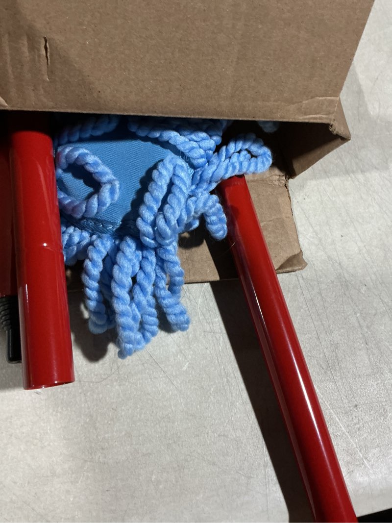 Condition photo showing As Is for O-Cedar Hardwood Floor 'N More 3-Action Mop with 1 Extra Refill | Microfiber Mop with 3pc Handle | Use Wet or Dry, Red 3-Action Mop + Refill