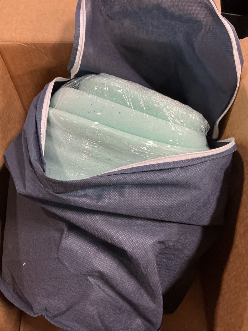 Condition photo showing New/Like New for serta thermagel cooling, pressure-relieving memory foam mattress topper, 3 inch, twin xl, made in the usa twin xl 79"x38" 3 inch
