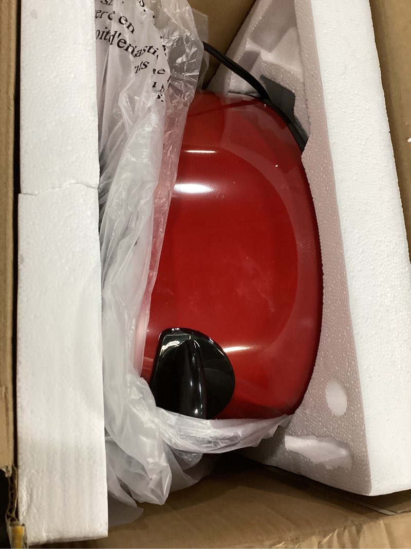 Condition photo showing As Is for Crock-pot Express Crock Slow Cooker 8 quart Red 8qt Red