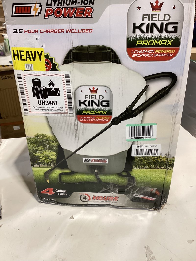 Condition photo showing Good Condition for field king 190515 professionals battery powered backpack sprayer, 4 gal