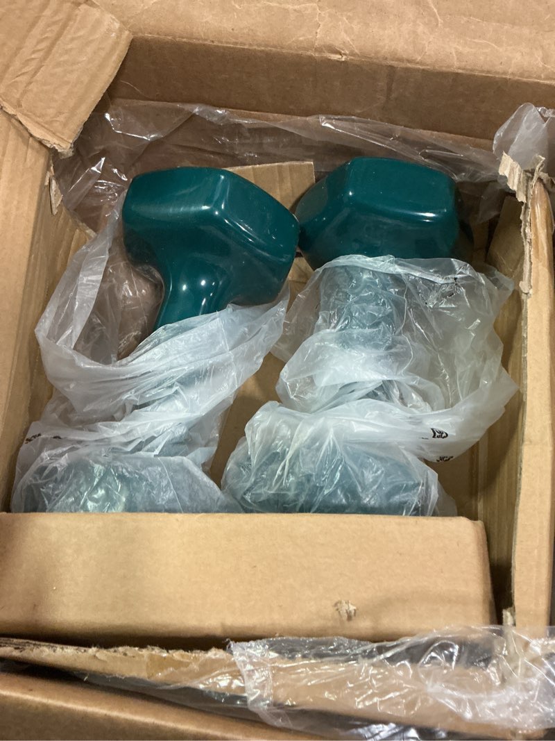 Condition photo showing Good Condition for Amazon Basics Vinyl Coated Dumbbell Hand Weights 15 Pounds, Pair