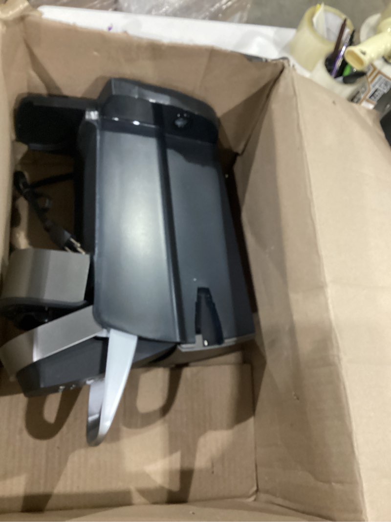 Condition photo showing As Is for keurig k-elite single serve k-cup pod coffee maker, with strength and temperature control, iced coffee capability, 8 to 12oz brew size, programmable, brushed slate