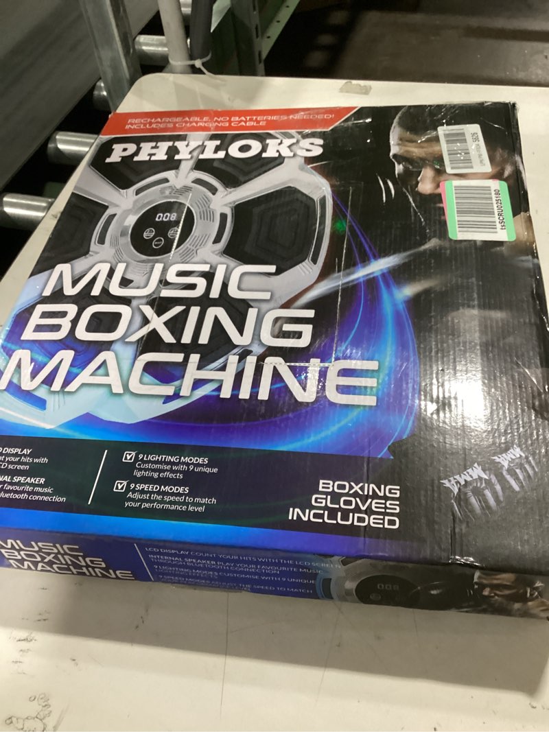 Condition photo showing Good Condition for PHYLOKS™ Music Boxing Machine with Gloves, 9 Speeds & 9 Modes, Bring The Boxing Arena Home with Smar