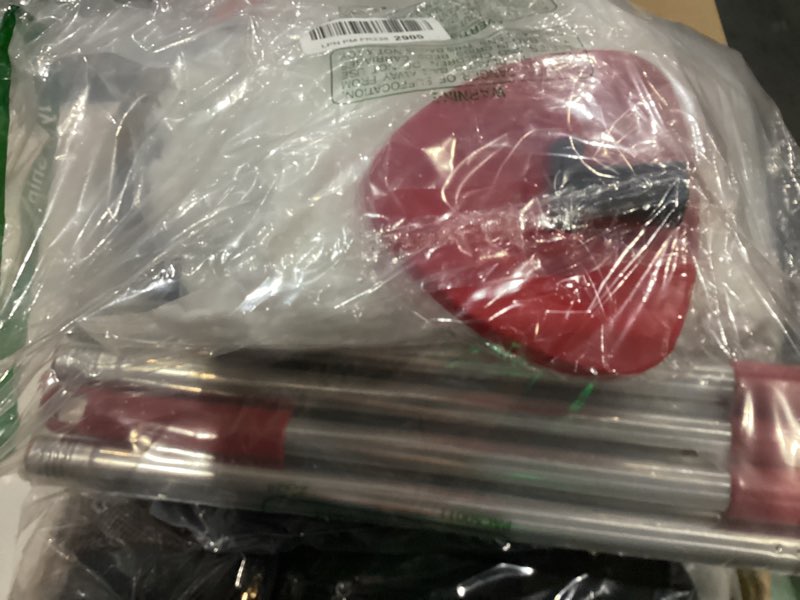 Condition photo showing As Is for Spin Mop Replacement Set for O-Ceda EasyWring 1-Tank System, Includes 2 Mop Head Replacement, 1 Mop Handle (30-58in Adjustable 4-Section Pole), 1 Spin Base 2 Heads+1 Handle+1 Base(1-TANK)