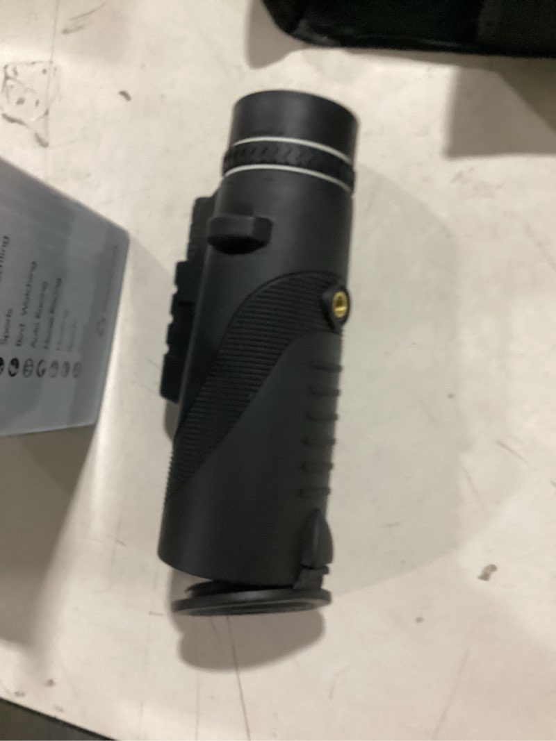 Condition photo showing Good Condition for monocular-telescope 80x100 high powered monoculars high definition for adults high powered with smartphone adapter telescope wildlife bird watching travel camping hiking-black